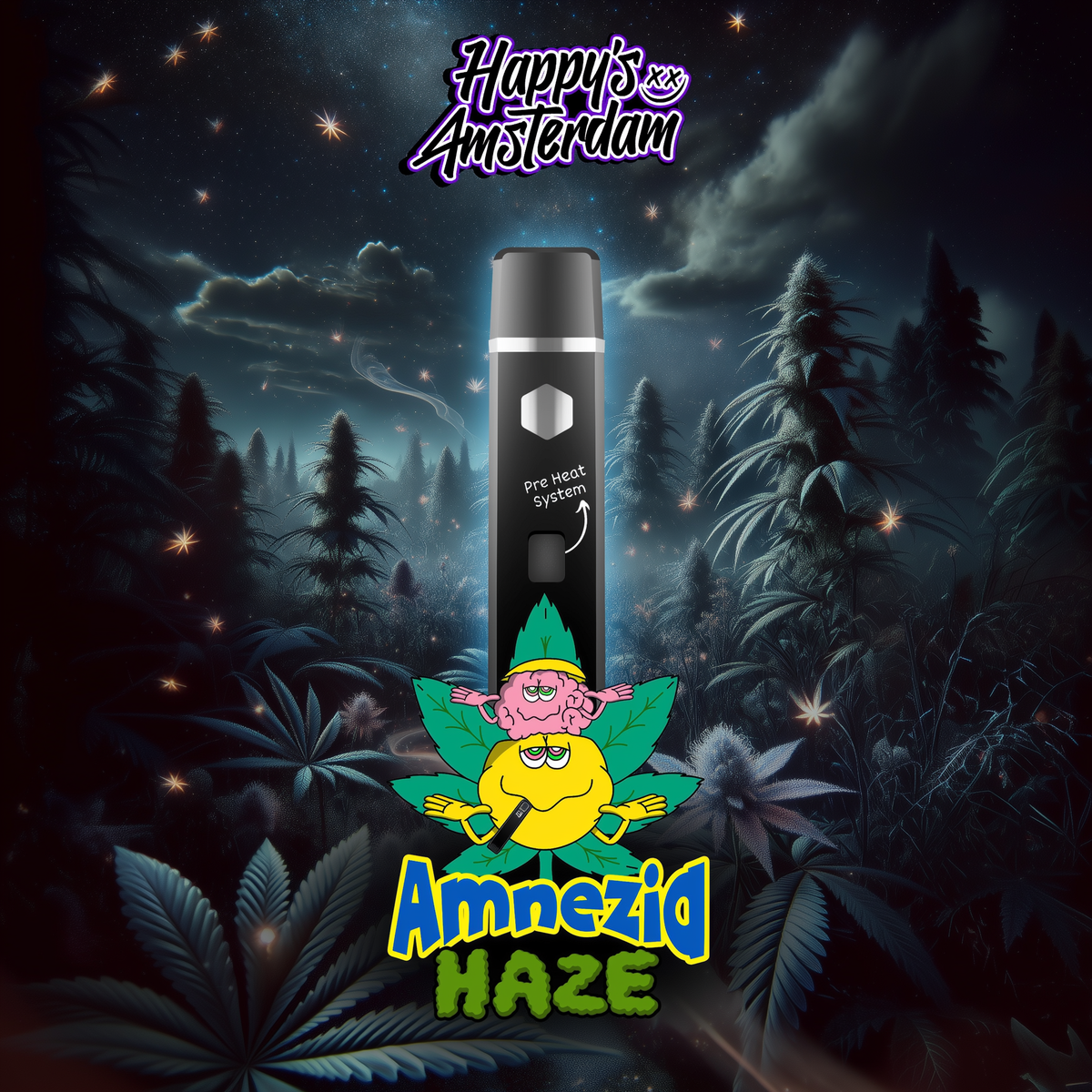Amnezia Haze TAC Vape Pen mit Pre-Heat-System