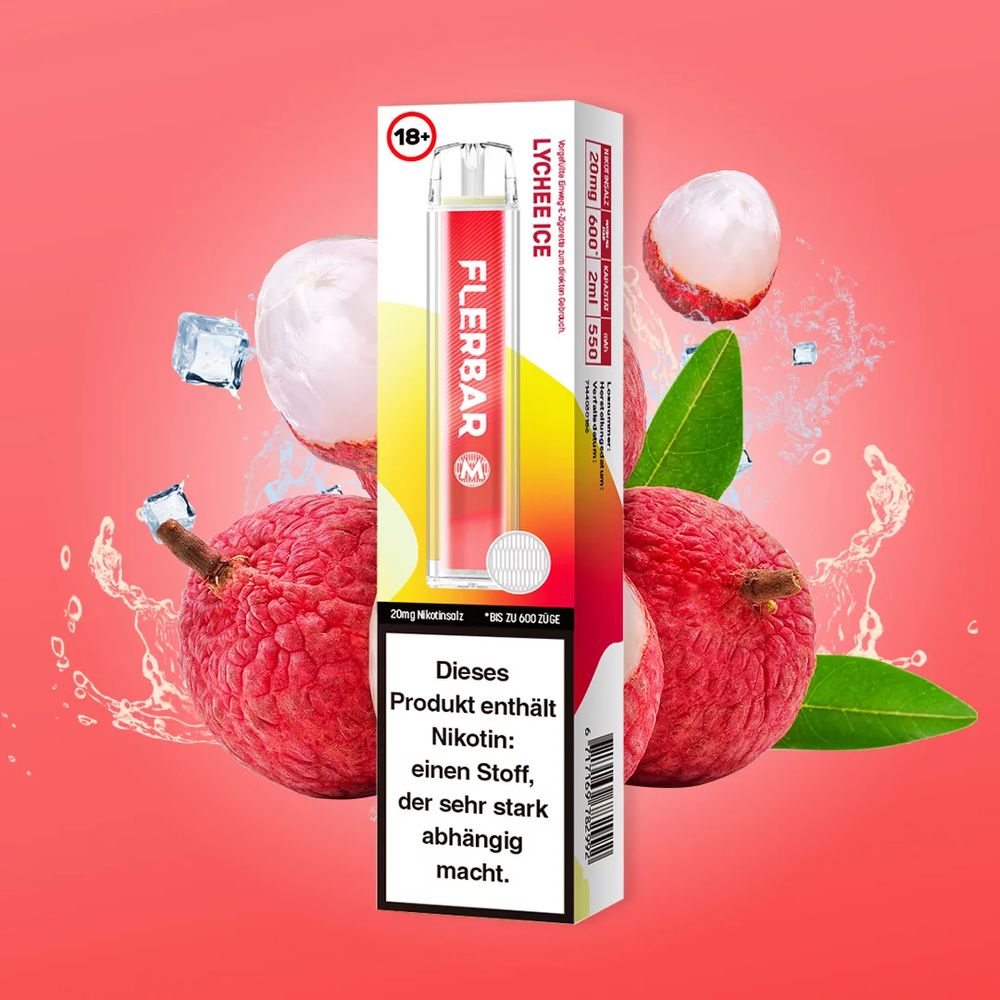 Flerbar M Lychee Ice Einweg Vape 20mg