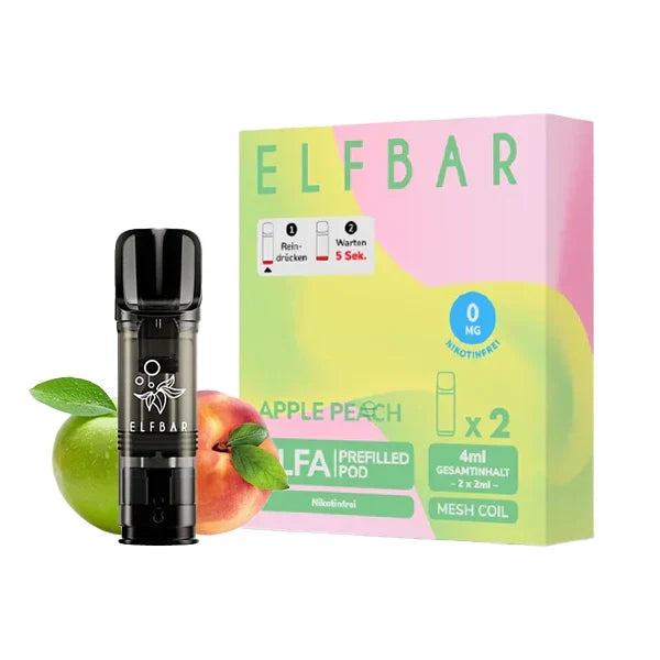 ELFBAR ELFA Pods Apple Peach nikotinfrei 2er Pack