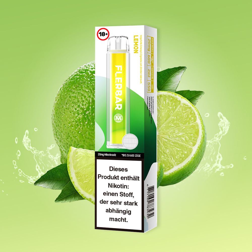 Flerbar M Lemon Einweg Vape 20mg