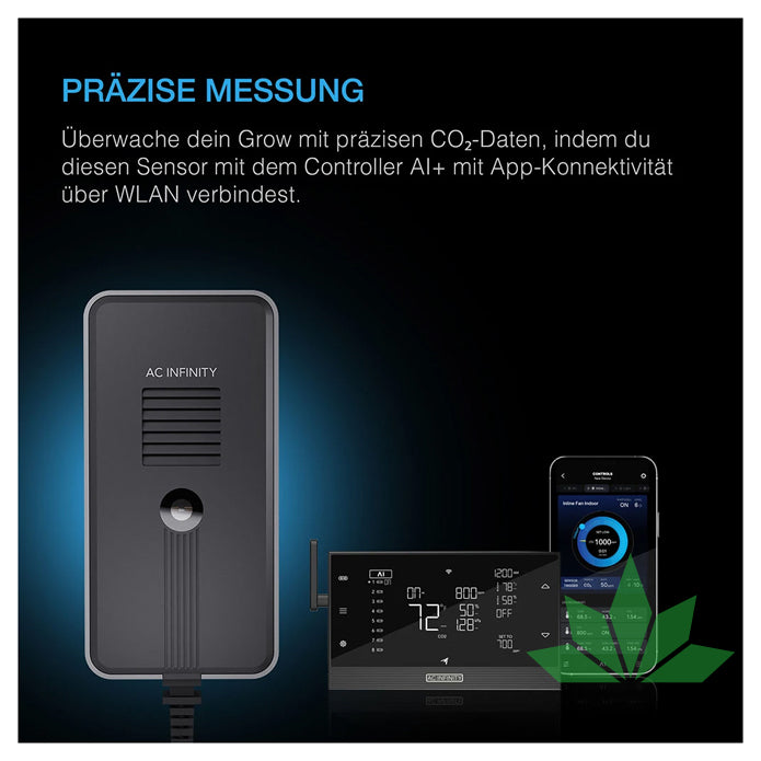 AC Infinity - CO2 + Licht Sensor für Controller AI+ – Ansicht 2