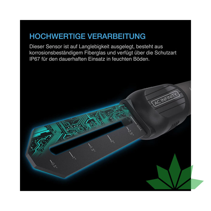 Bodensensor-Sonde exklusiv für Controller AI+, überwacht Feuchtigkeits- und Sättigungsgrad, IP67-wasserfest