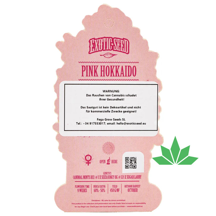 Exotic Seed -  PINK HOKKAIDO - Feminisiert / 3 Seeds