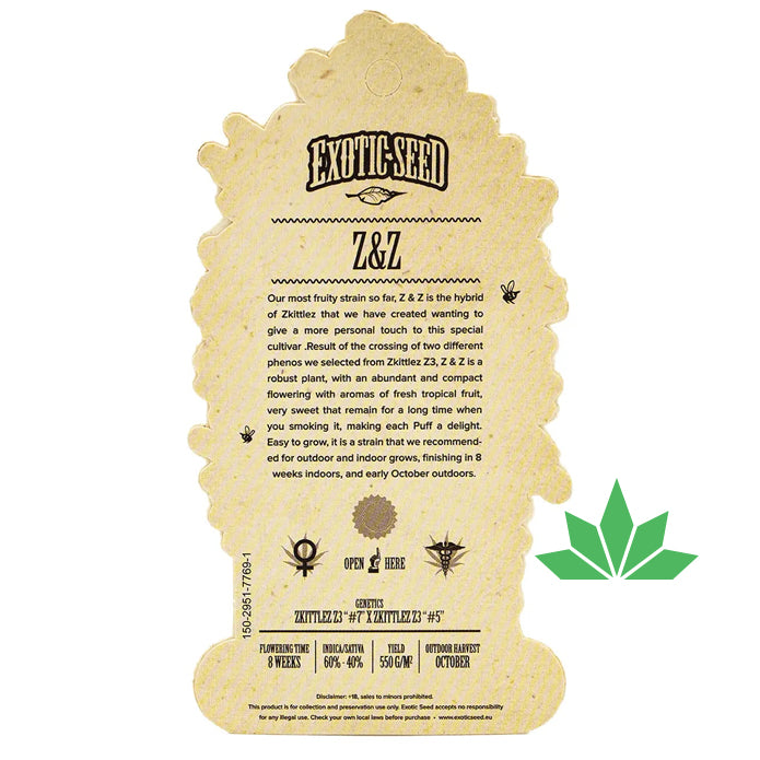 Exotic Seed -  Z&Z - Feminisiert / 3 Seeds