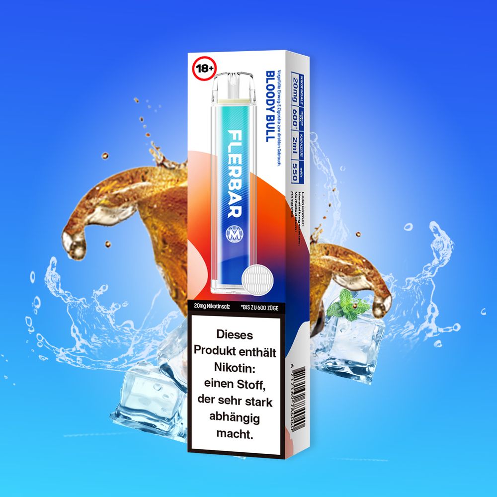 Flerbar M Bloody Bull Einweg Vape 20mg