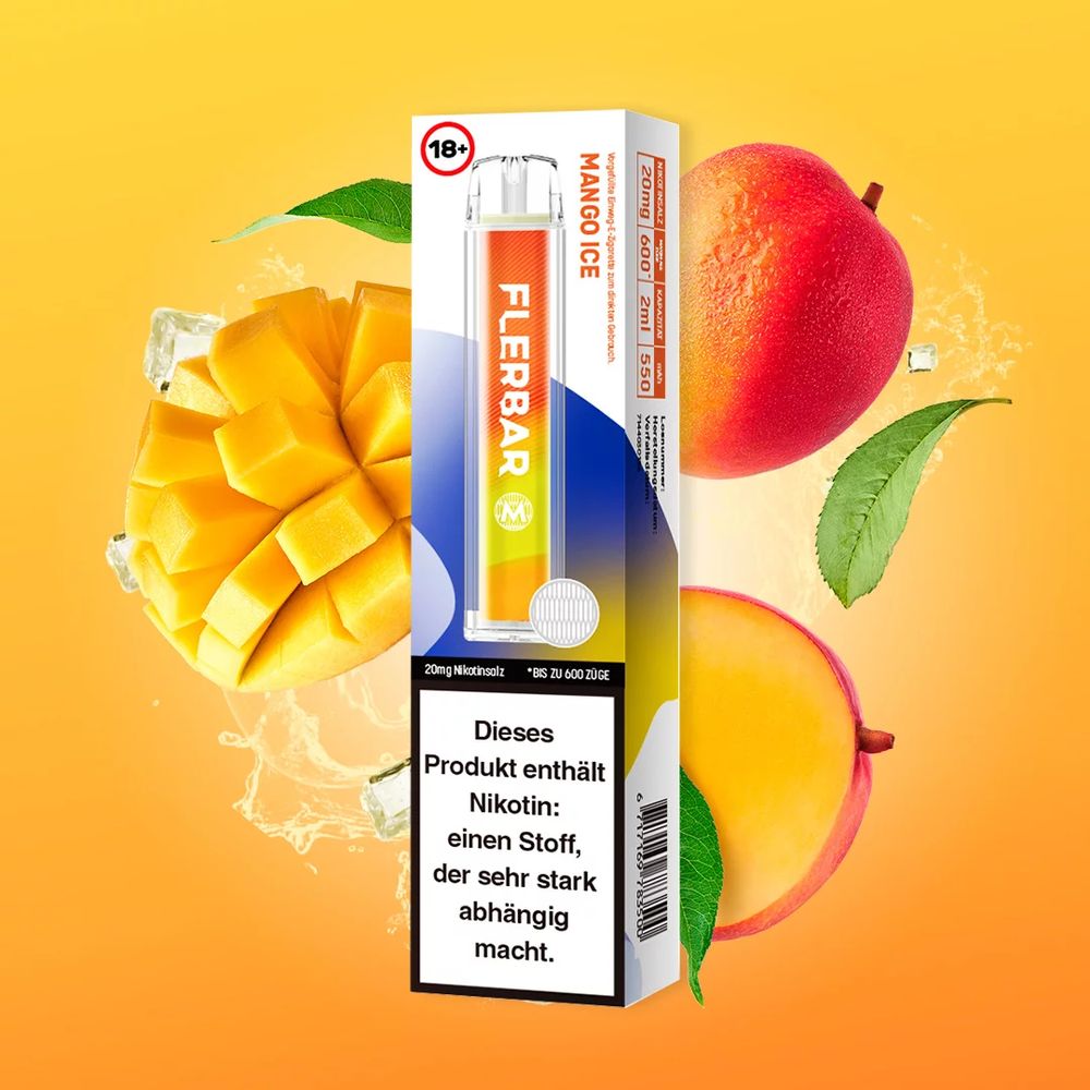 Flerbar M Mango Ice Einweg Vape 20mg
