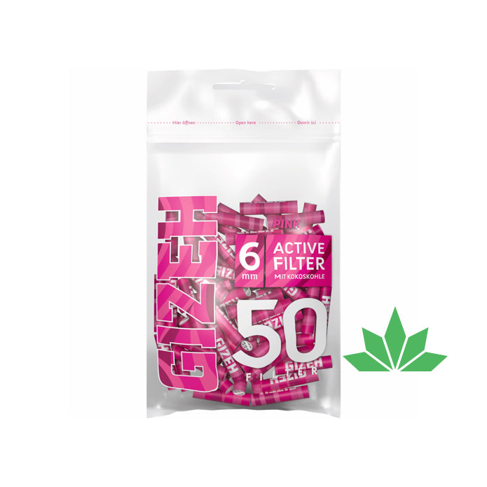 GIZEH PINK Active Filter 6mm 50er