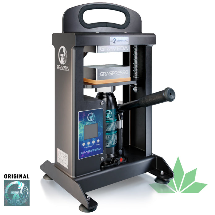 Graspresso - 3t Rosin Press mit 3 Tonnen Hydraulik Zylinder, 10 x 7,5 cm Platten von Graveda – Ansicht 2