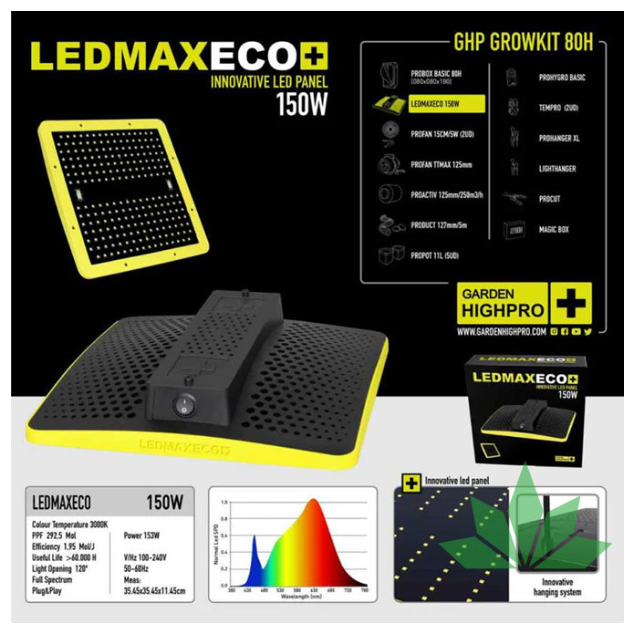 GARDEN HIGH PRO GROWKIT 80H - Komplettpacket – Ansicht 2