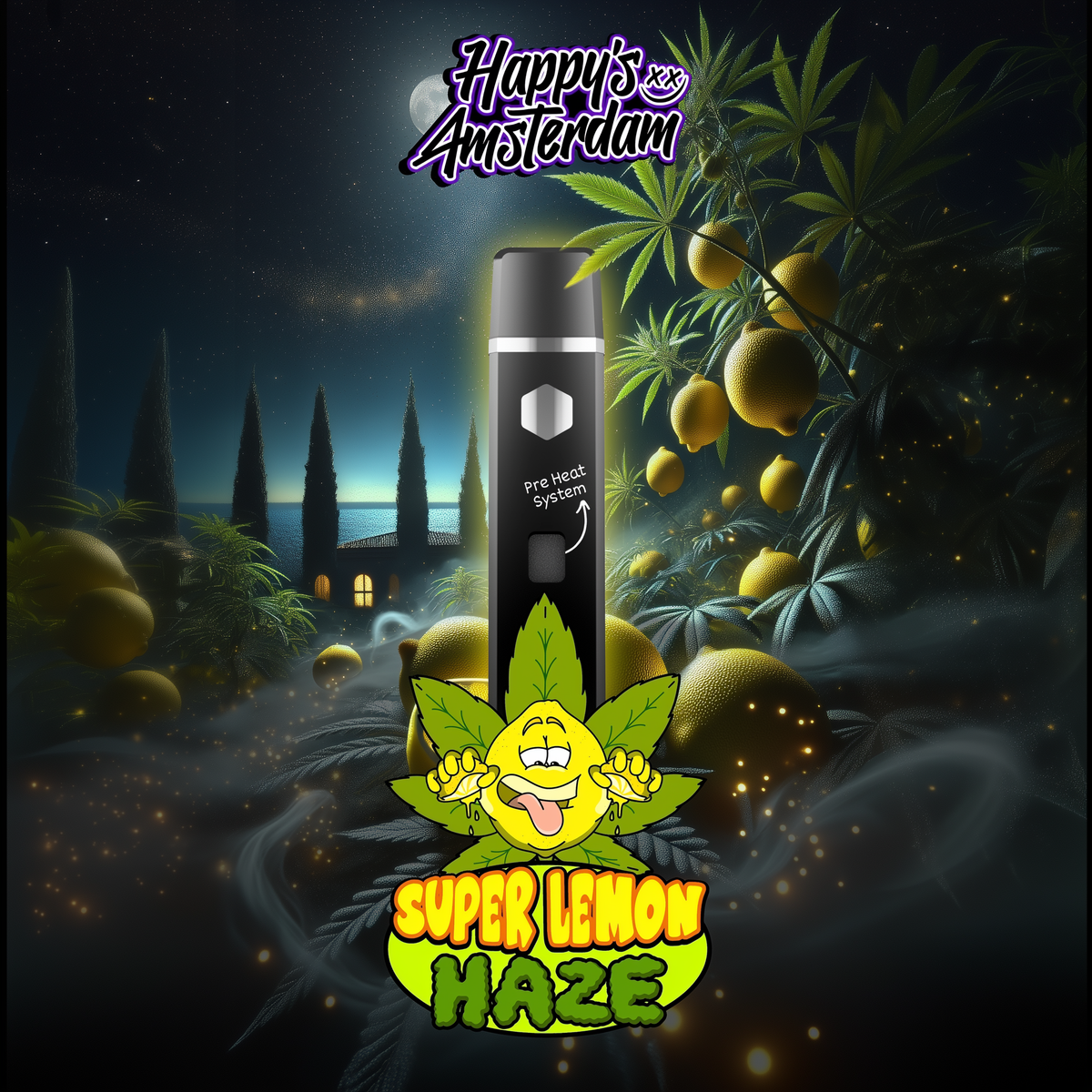Super Lemon Haze TAC Vape Pen mit Pre-Heat-System
