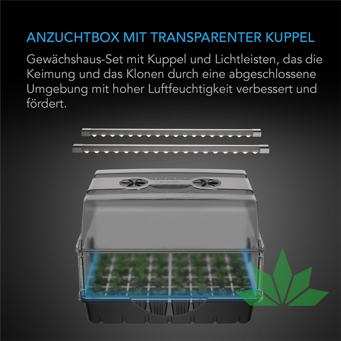 AC Infinity Stecklings-Gewächshaus mit Höhenverlängerung, mit Samsung LM301H EVO LED-Beleuchtung – Ansicht 2