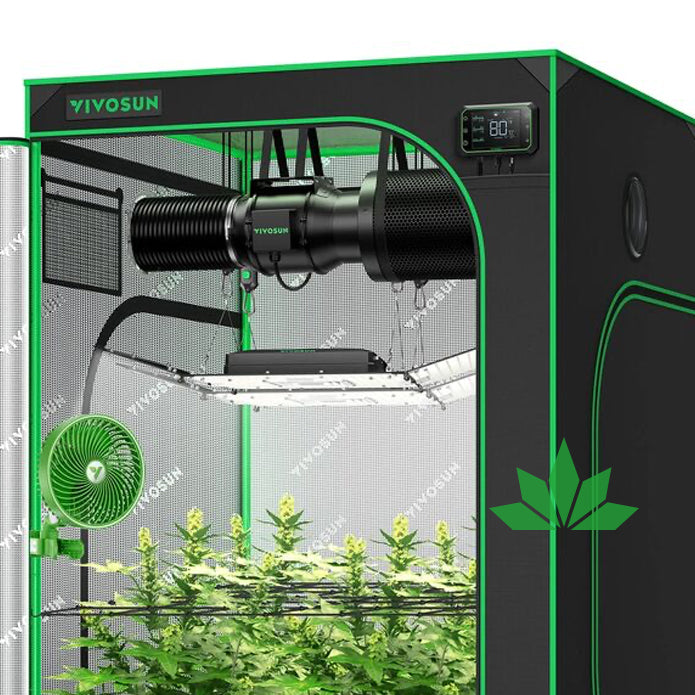 VIVOSUN Growbox Komplettset 120 x 120 x 200 cm – Bonorum CBD