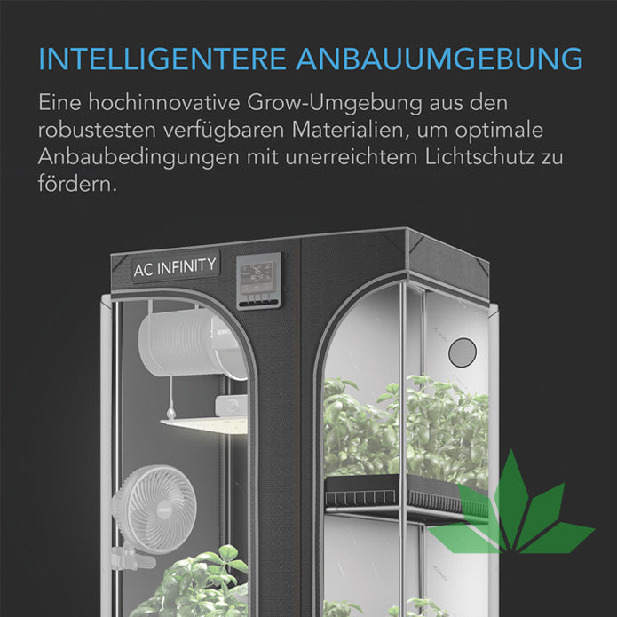 CLOUDLAB 743D, 2-in-1 Advance Grow Zelt 120 x 90 x 180 cm von AC Infinity – Ansicht 2