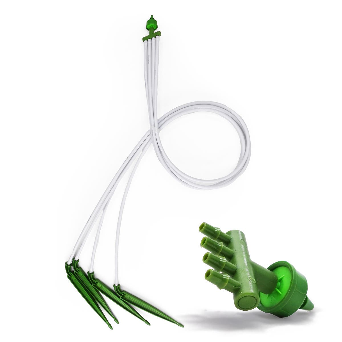 FloraFlex 4-Wege-Mikrotropfer mit Schläuchen und Tropfern