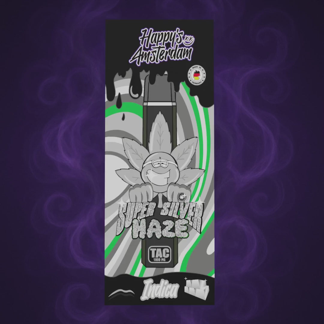 Happy's Amsterdam TAC Vape Super Silver Haze Produktvideo