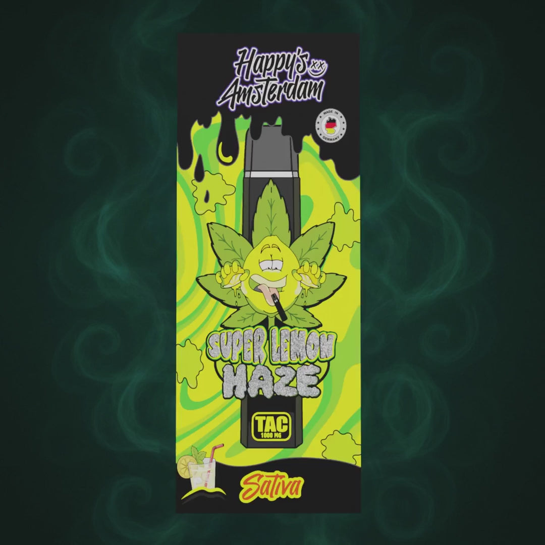 Happy's Amsterdam TAC Vape Super Lemon Haze Produktvideo