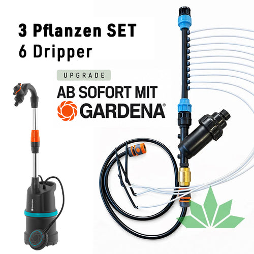 Bonorum Bewässerungssystem – Komplettes AutoDrip Set 3 Pflanzen